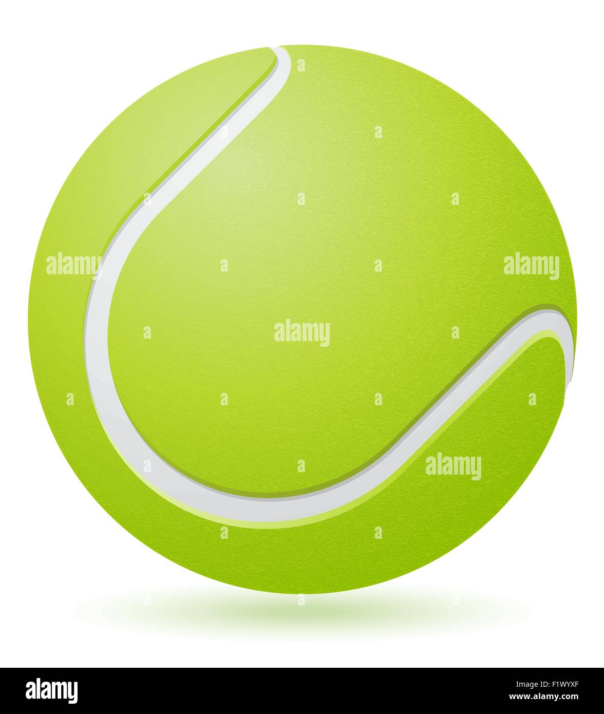 tennis ball vector illustration isolated on white background Stock ...