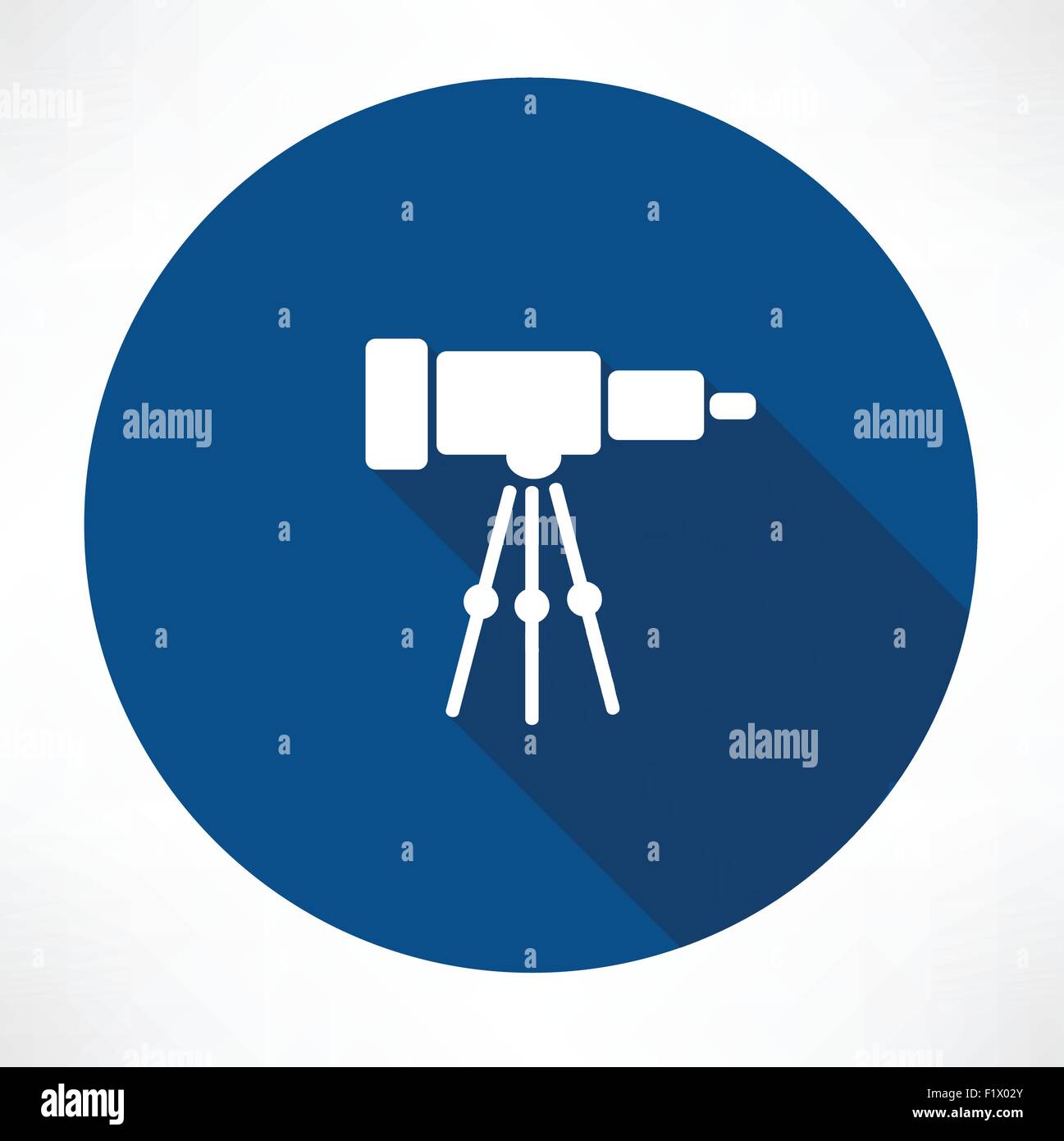 Telescope icon. Flat modern style vector illustration Stock Vector