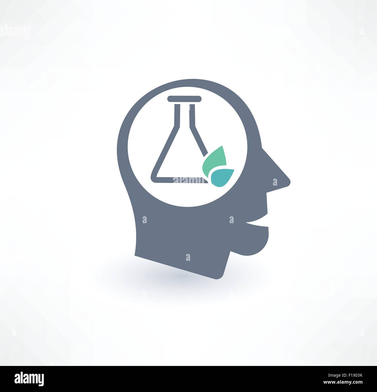Chemist icon. The concept of scientific workers. Logo design. Stock Vector