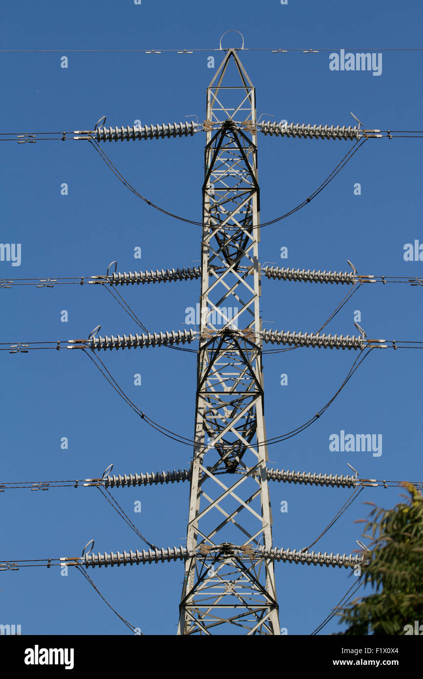 Power lines. UK Stock Photo Alamy