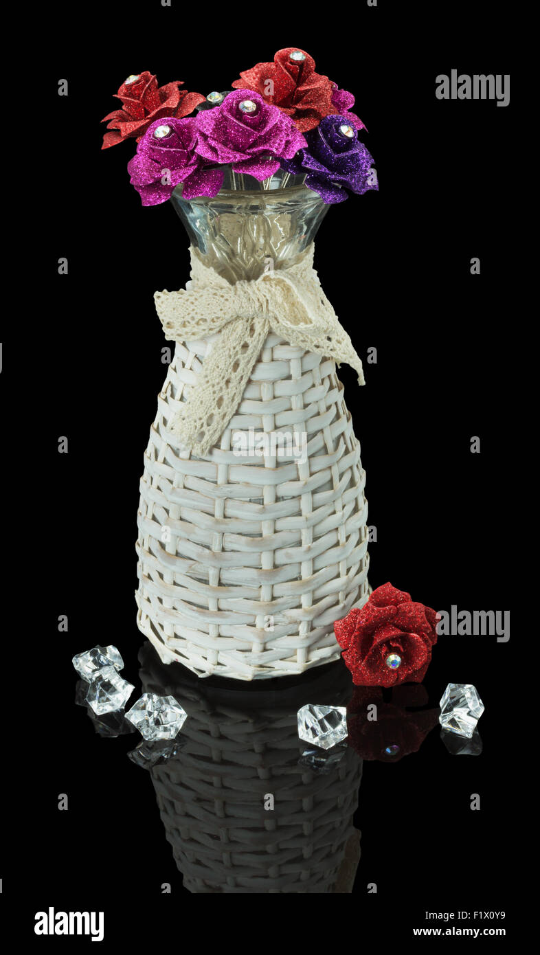 Artificial flowers in flower vase hires stock photography and images