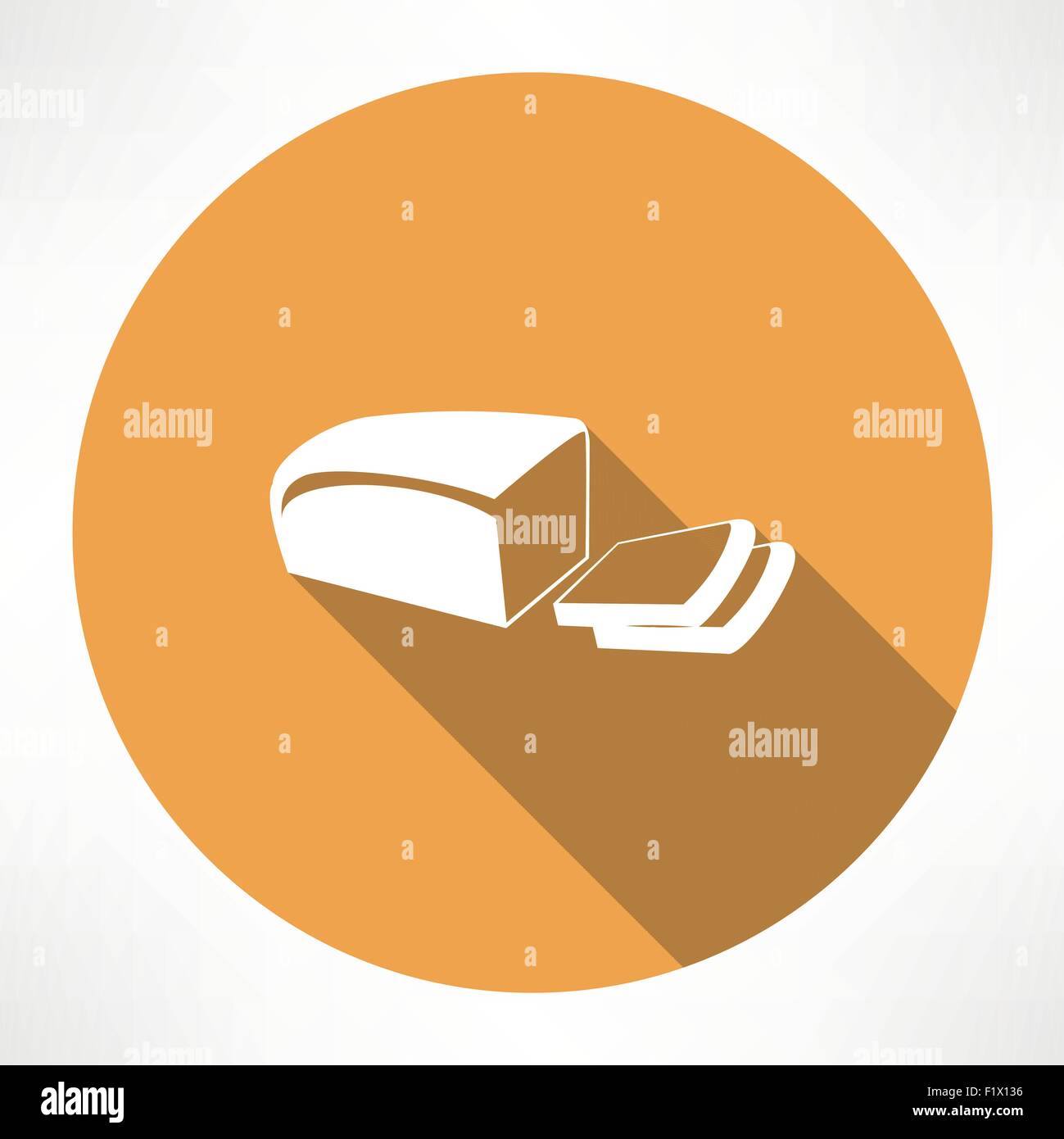 Bread icon Flat modern style vector illustration Stock Vector Image ...
