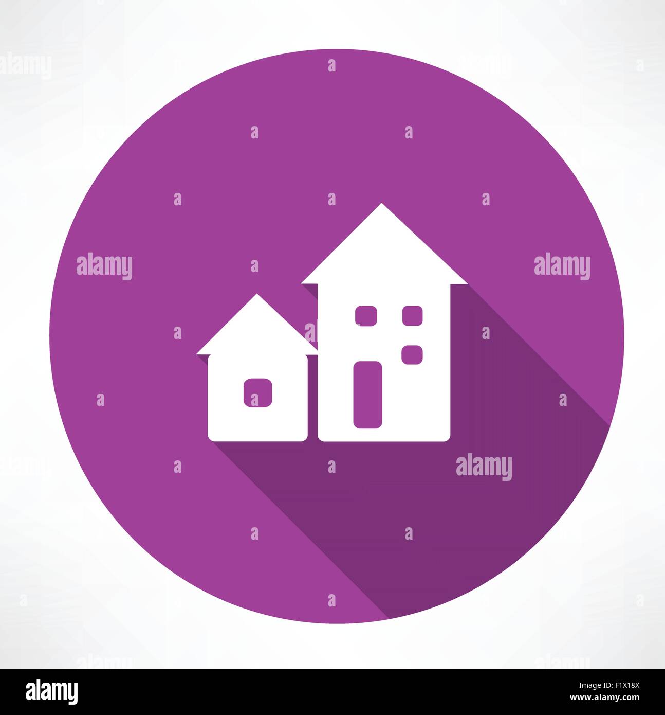 houses icon. Flat modern style vector illustration Stock Vector Image ...