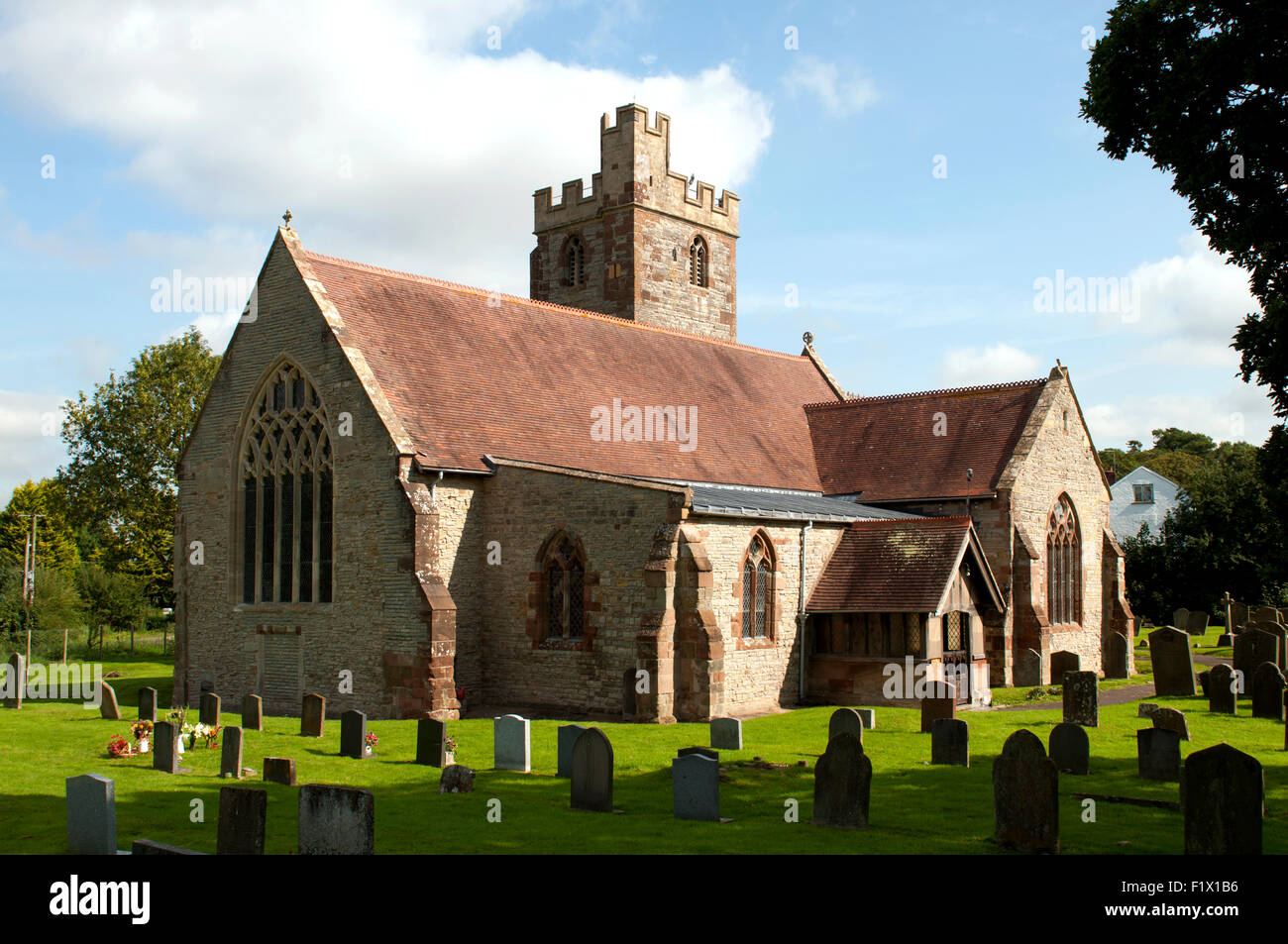 St. Denys Church, Severn Stoke, Worcestershire, England, UK Stock Photo