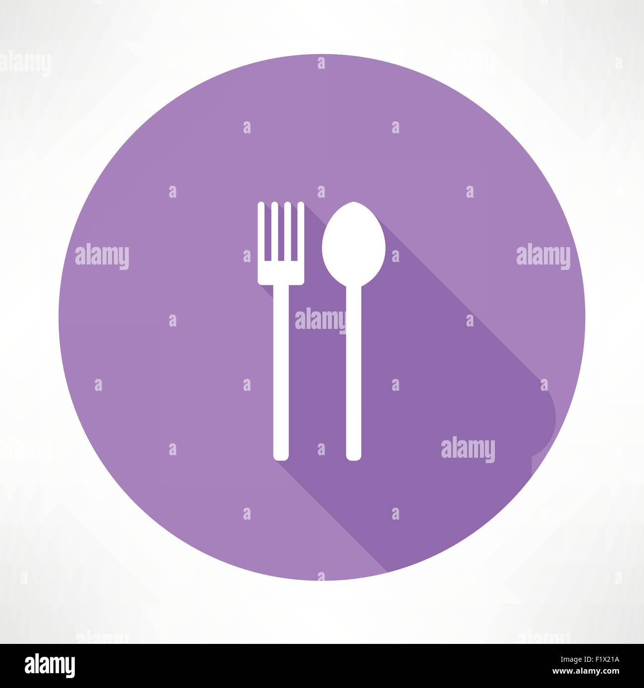 fork and spoon icon Flat modern style vector illustration Stock Vector ...