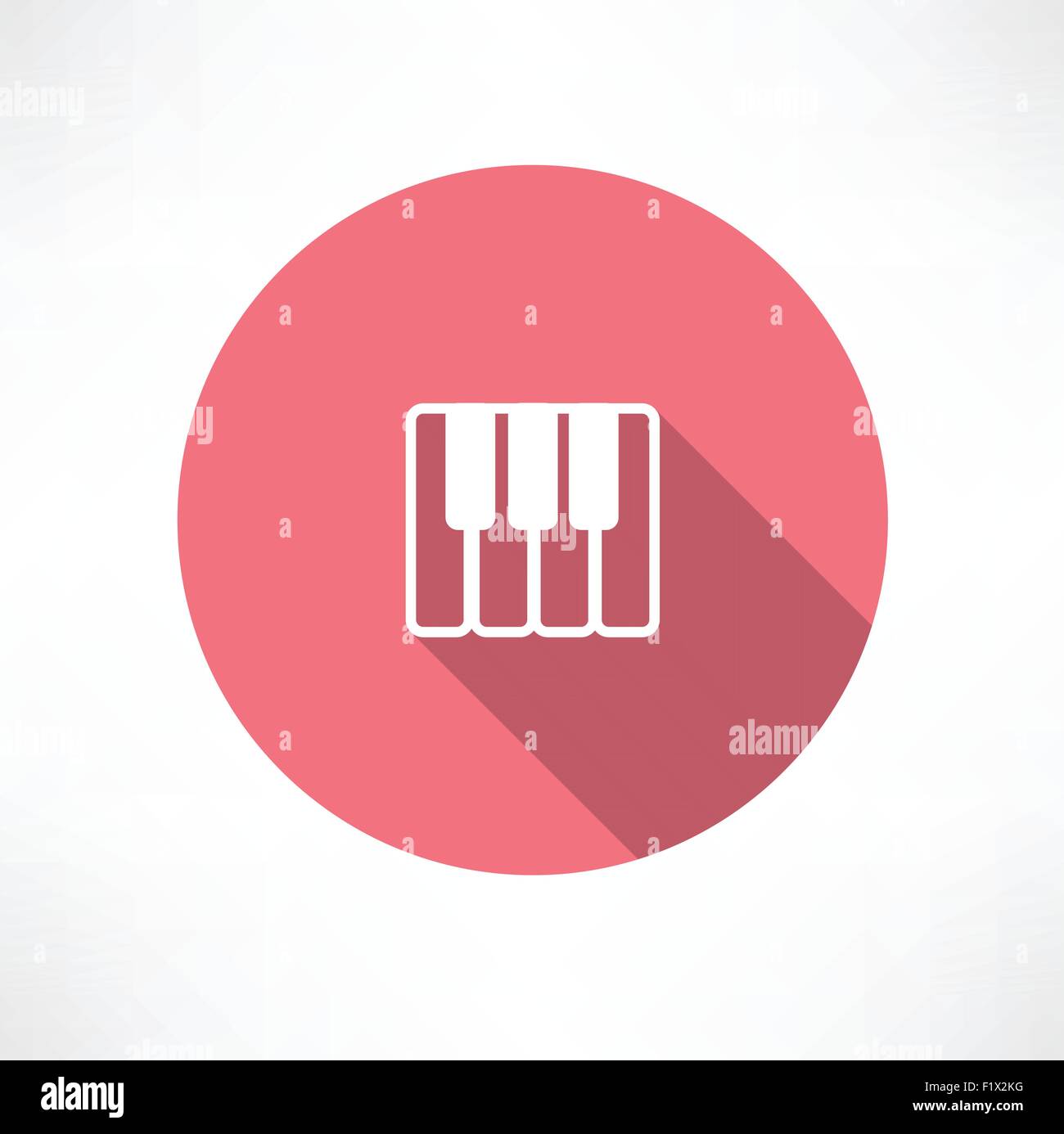 piano keys icon Flat modern style vector illustration Stock Vector ...