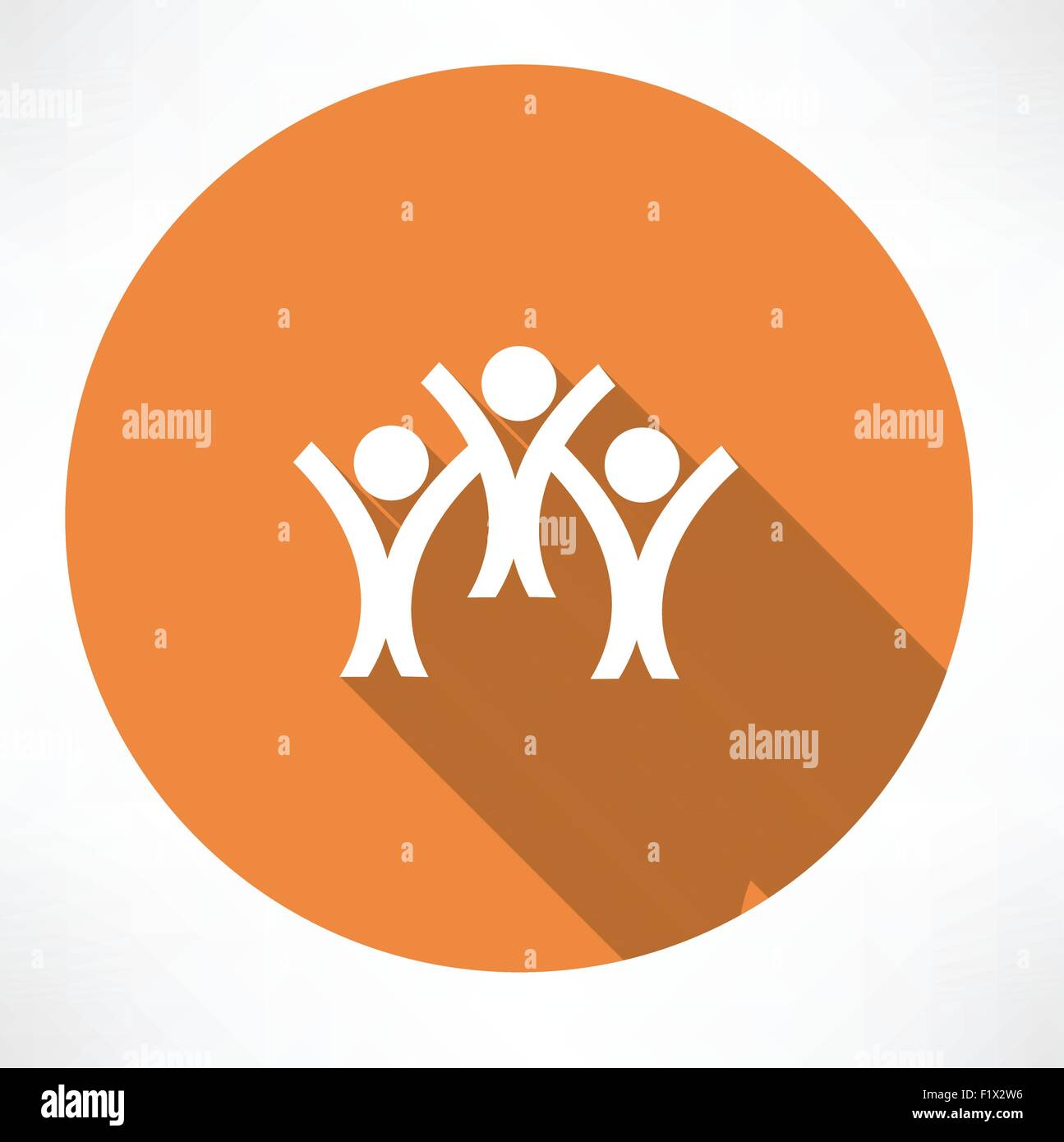 happy people icon. Flat modern style vector illustration Stock Vector ...