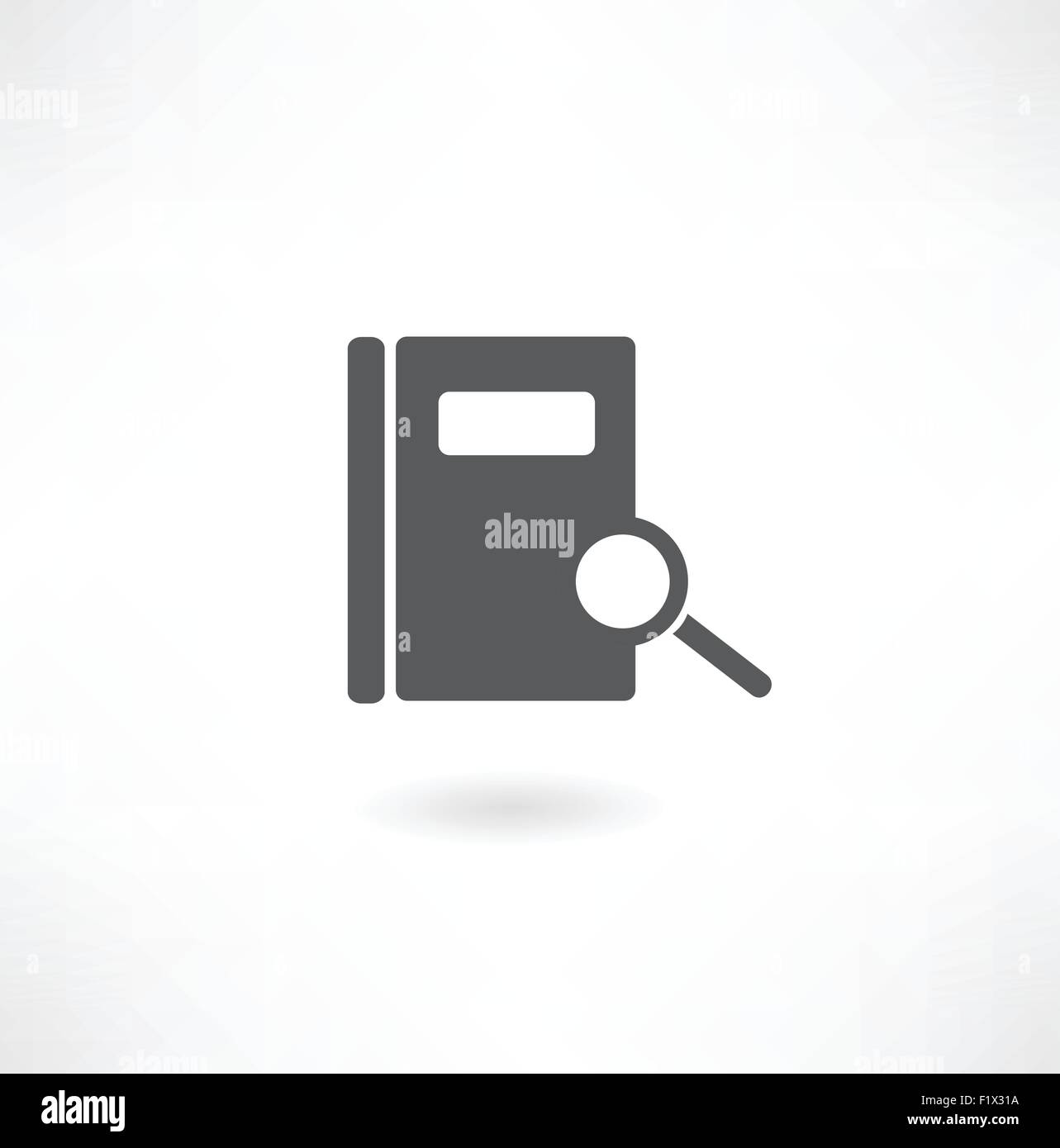 Open book and magnifying glass Stock Vector Image & Art - Alamy