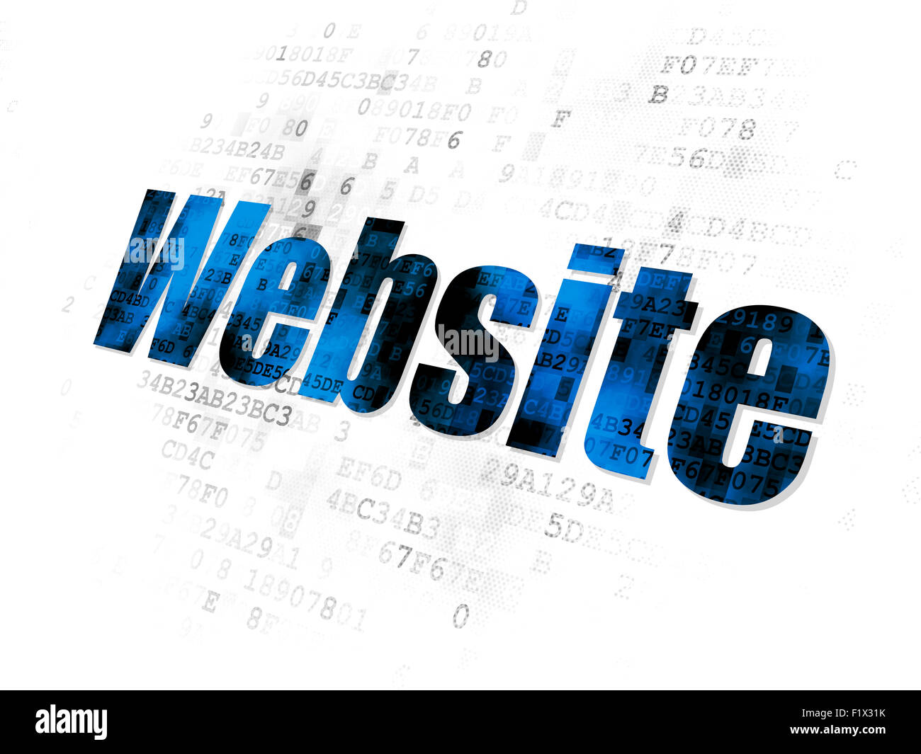 Web development concept: Website on Digital background Stock Photo - Alamy