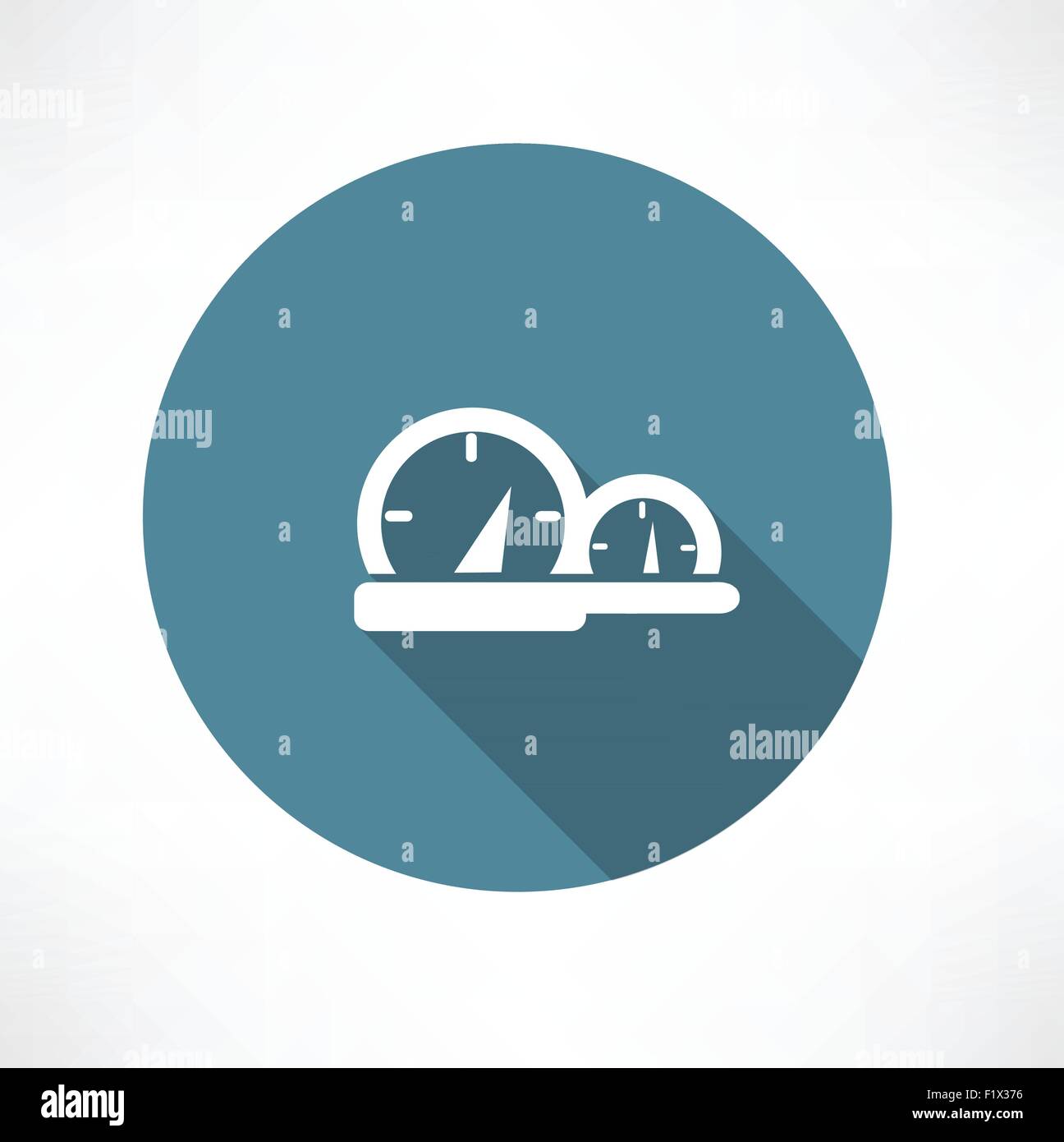 speedometer icon Flat modern style vector illustration Stock Vector ...