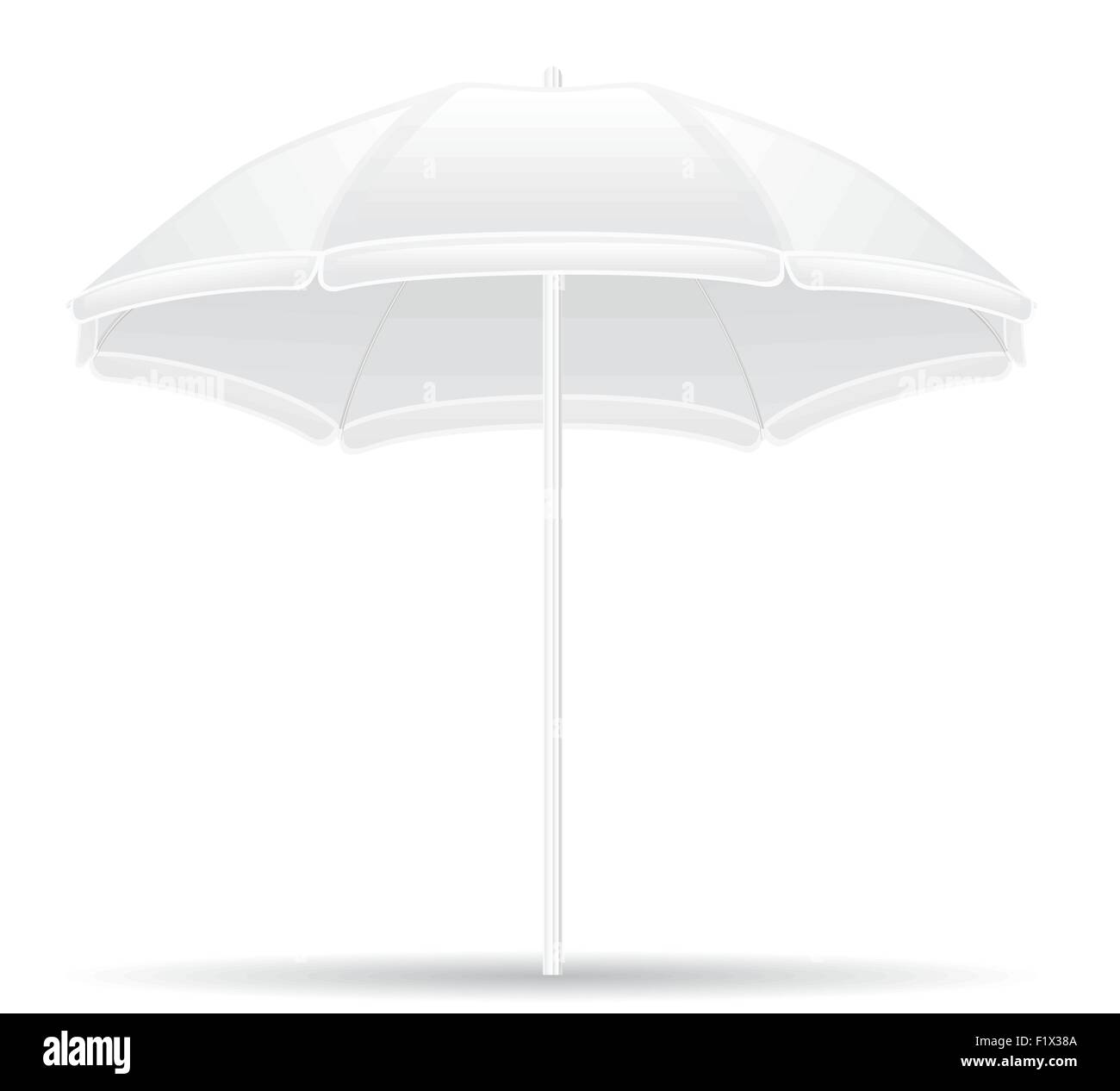 beach umbrella vector illustration isolated on white background Stock ...