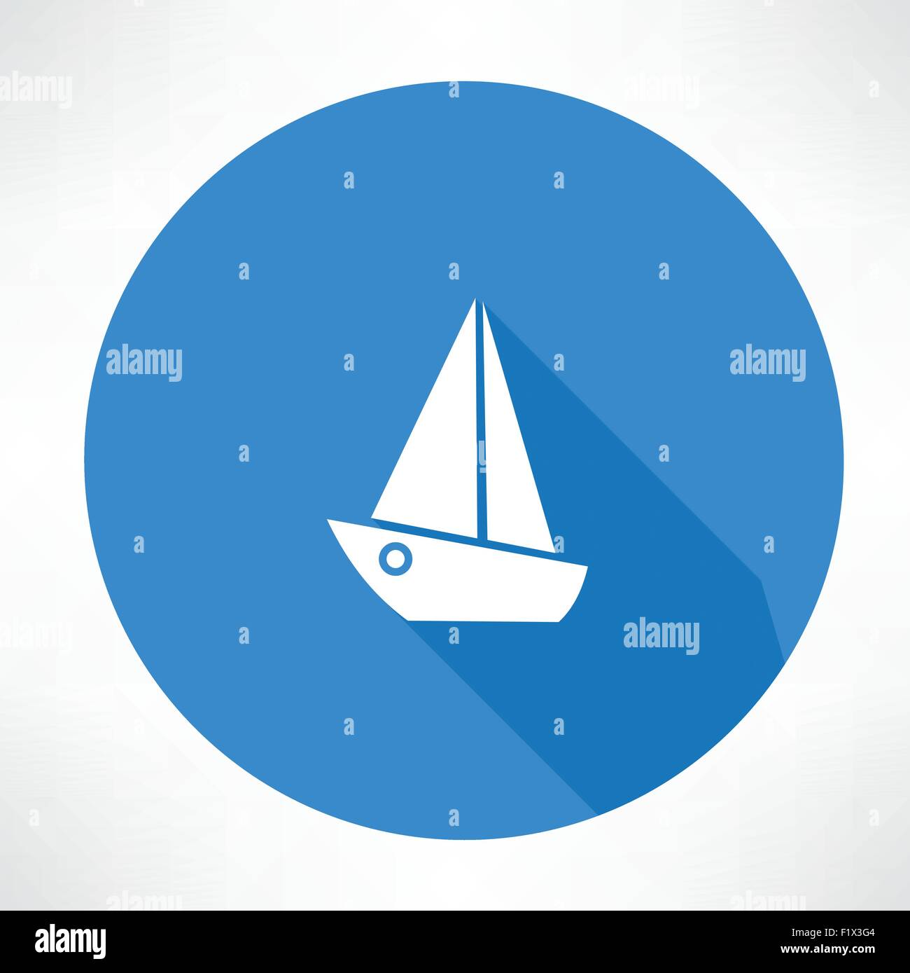 yacht icon. Flat modern style vector illustration Stock Vector Image ...