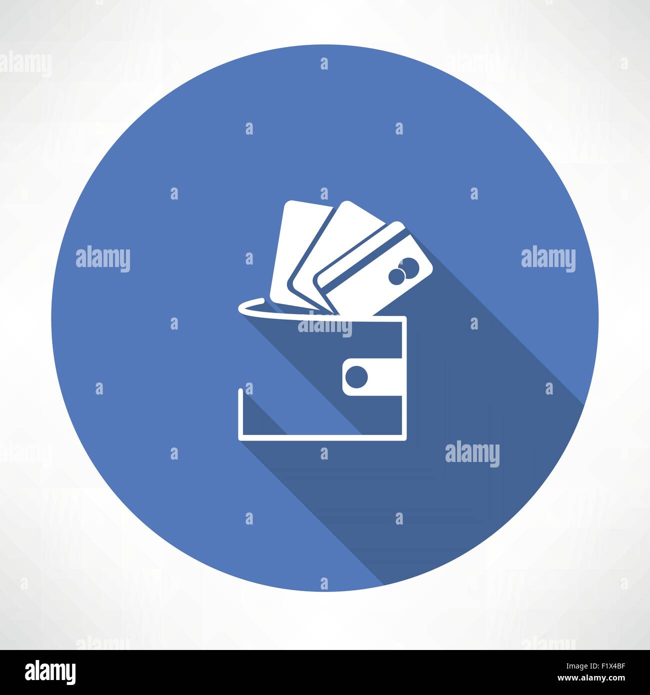 wallet with credit cards. Flat modern style vector illustration Stock ...