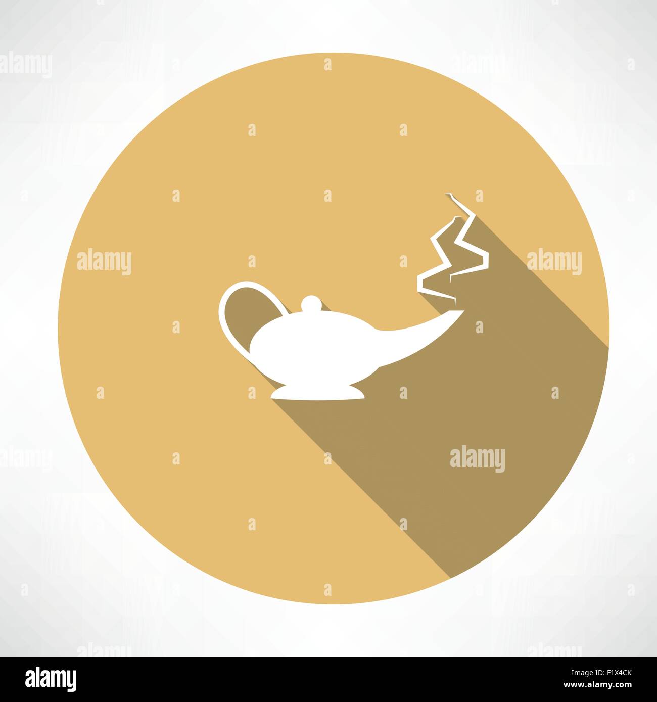 magic lamp. Flat modern style vector illustration Stock Vector Image ...