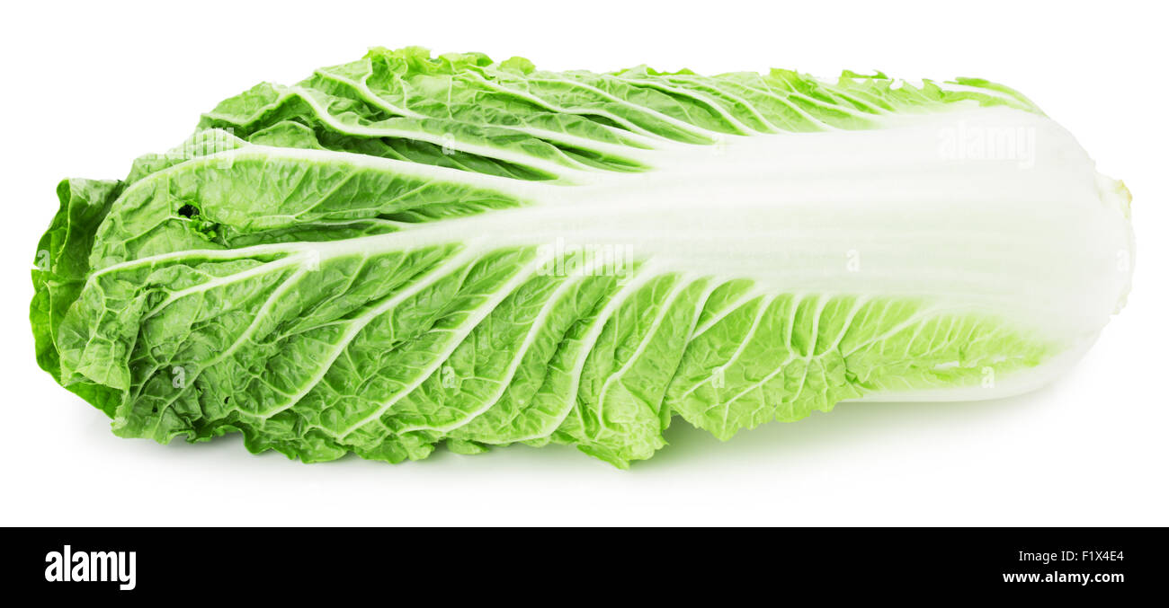 Chinese cabbage isolated on a white background. Stock Photo