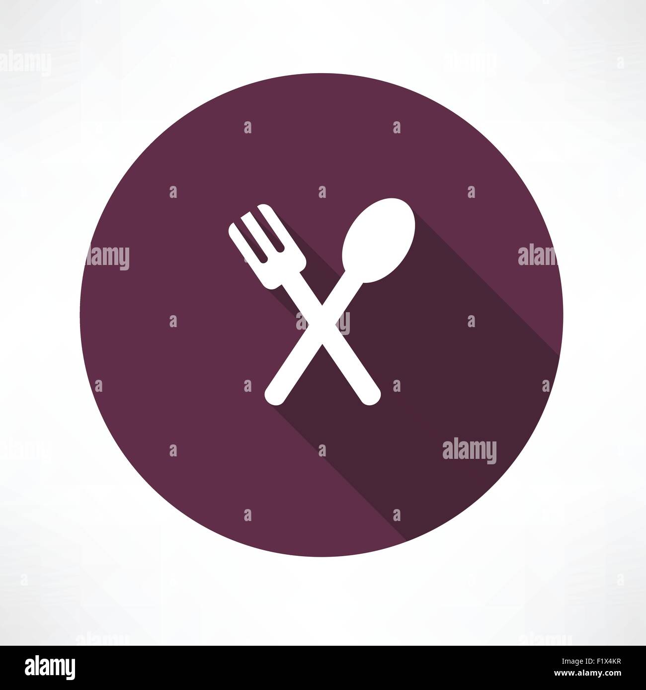 fork and spoon icon Flat modern style vector illustration Stock Vector ...