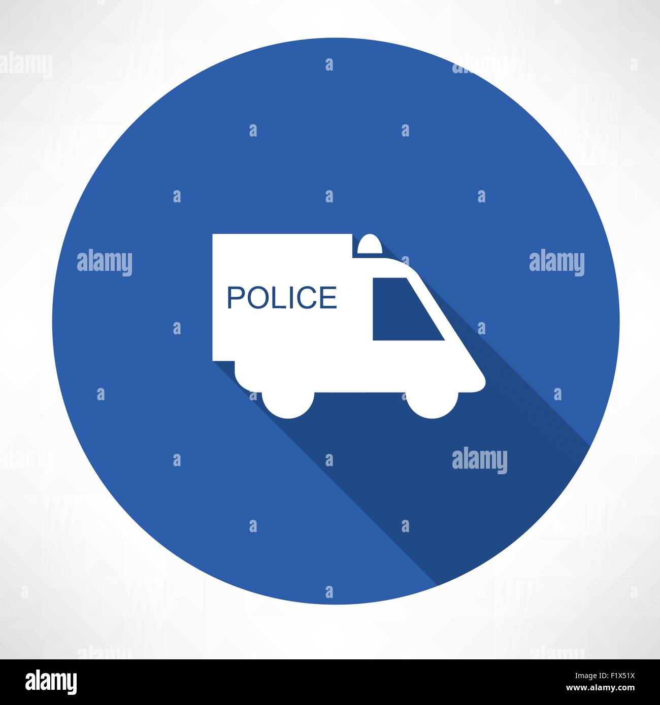 Police car icon. Flat modern style vector illustration Stock Vector ...