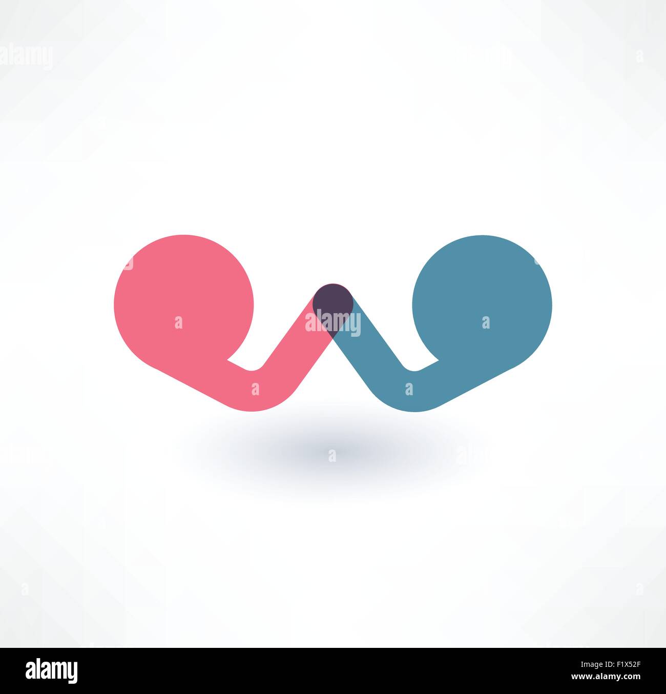 Arm wrestling icon. Confrontation concept. Logo design. Stock Vector