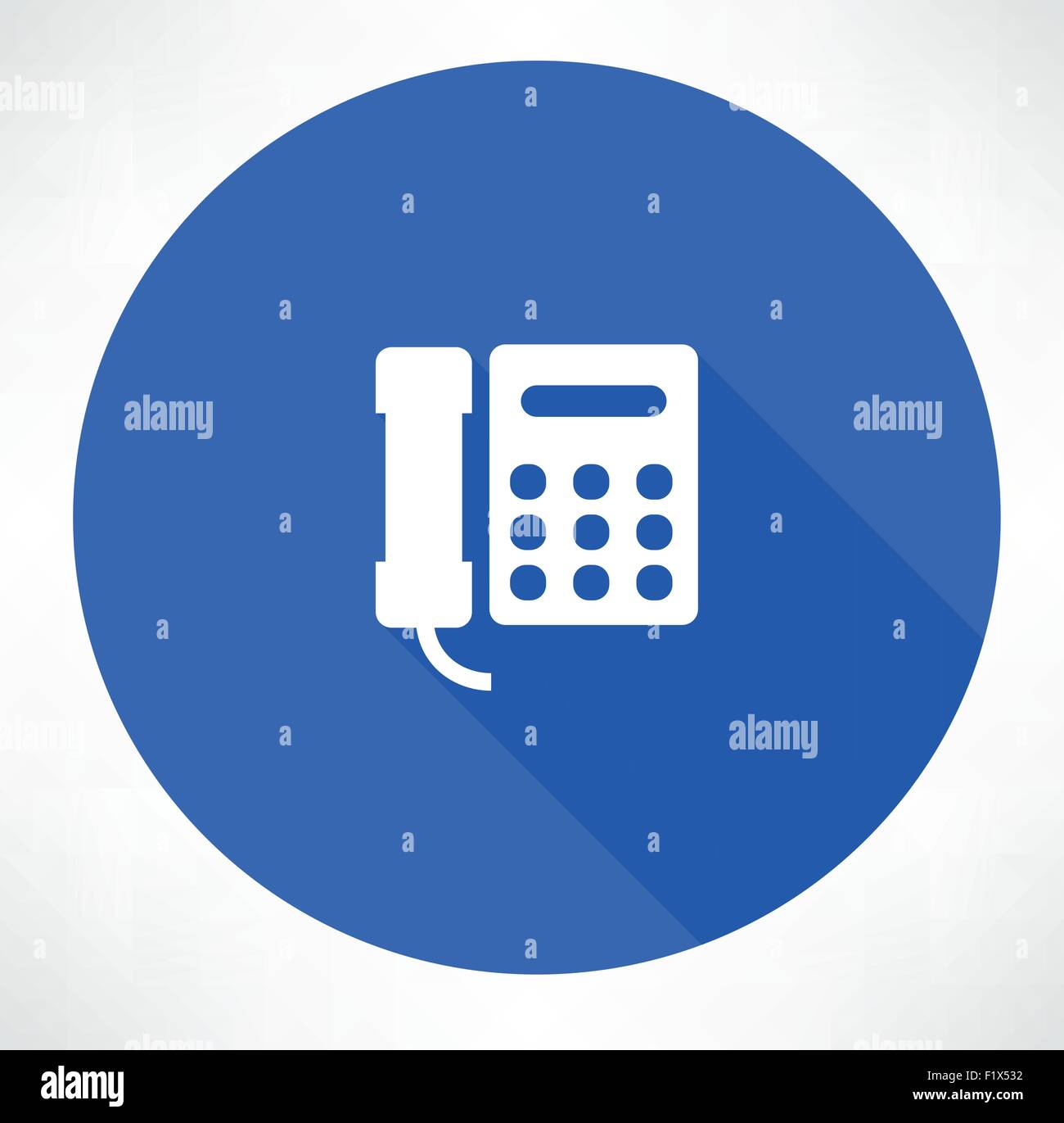 Landline phone. Flat modern style vector illustration Stock Vector