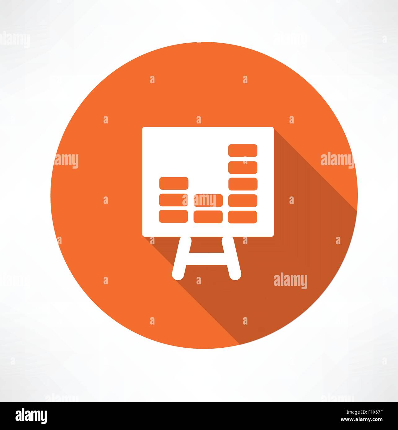 chart icon Flat modern style vector illustration Stock Vector Image ...