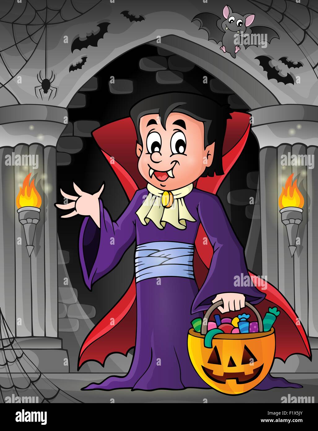 Halloween vampire theme image 7 - picture illustration Stock Photo - Alamy