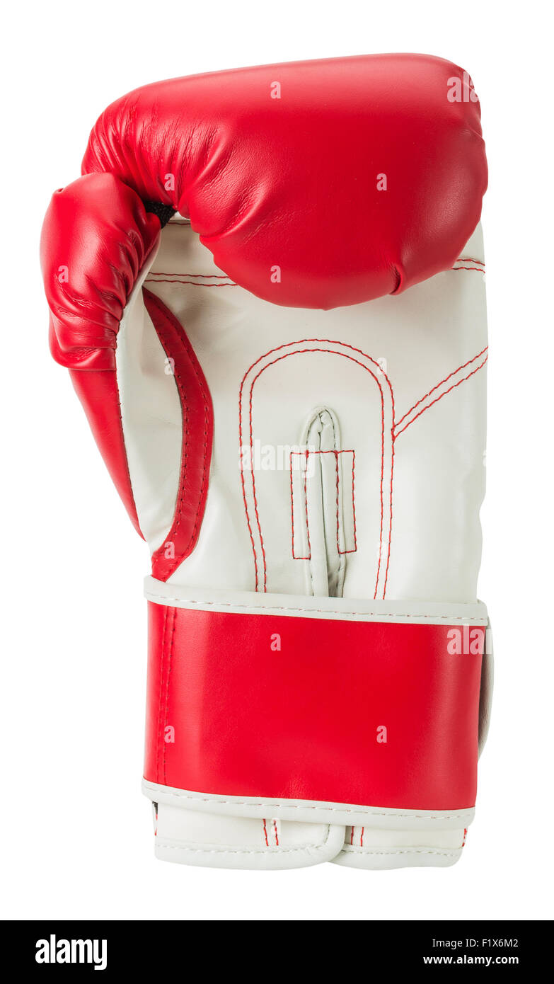 boxing glove isolated on the white background. Stock Photo