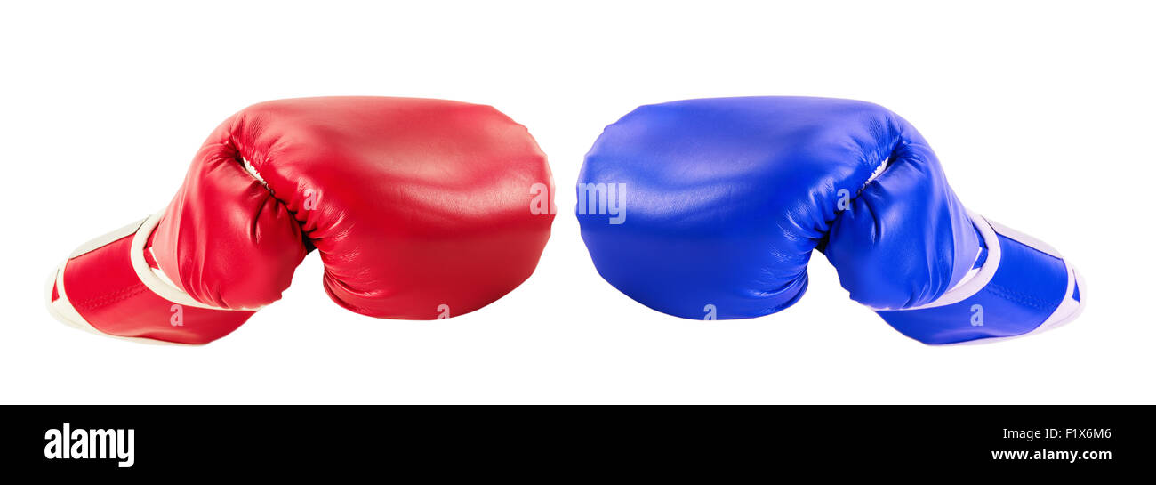 boxing gloves isolated on the white background Stock Photo - Alamy