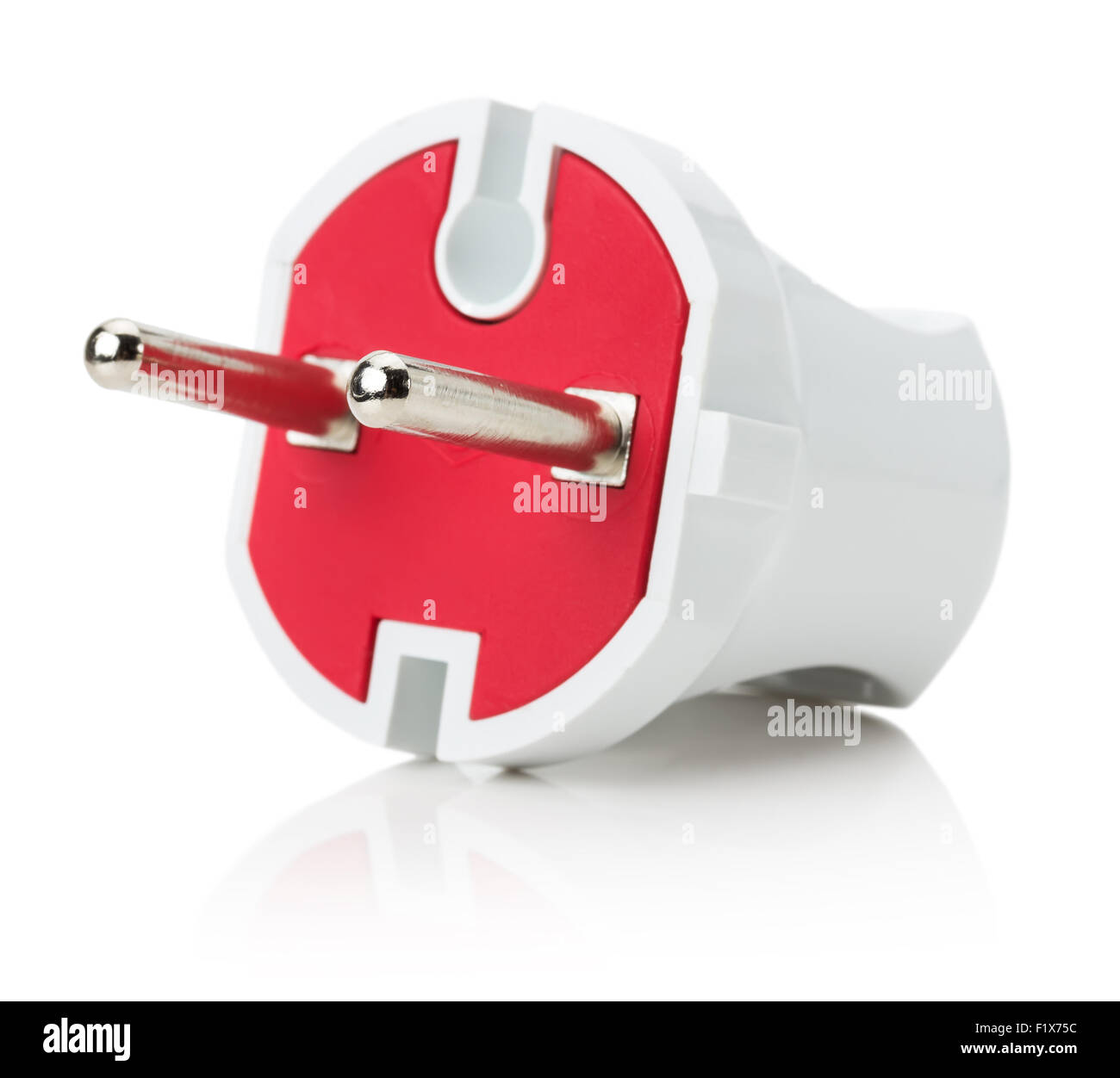 electric plug on the white background. Stock Photo