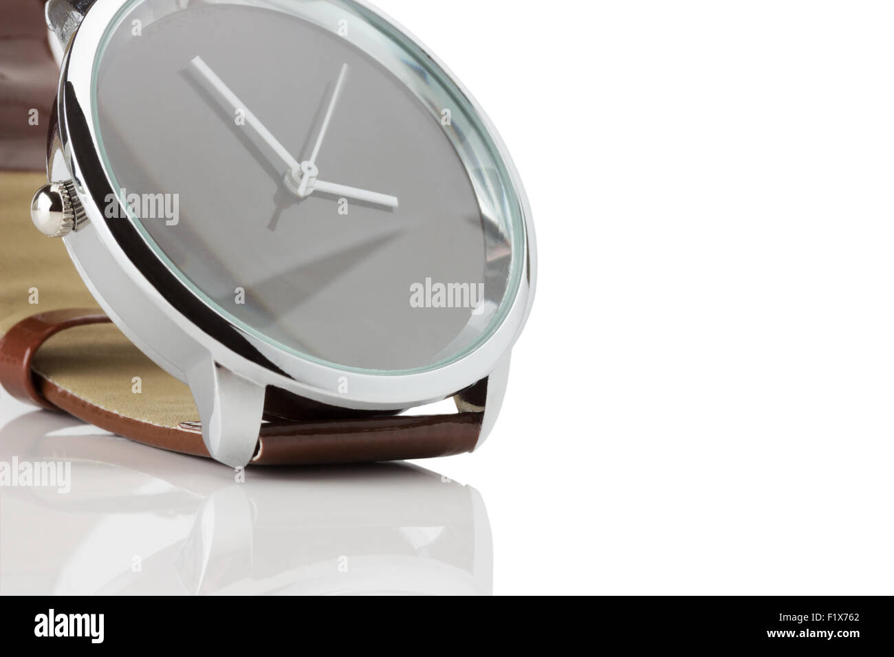 luxury brown watch Stock Photo - Alamy