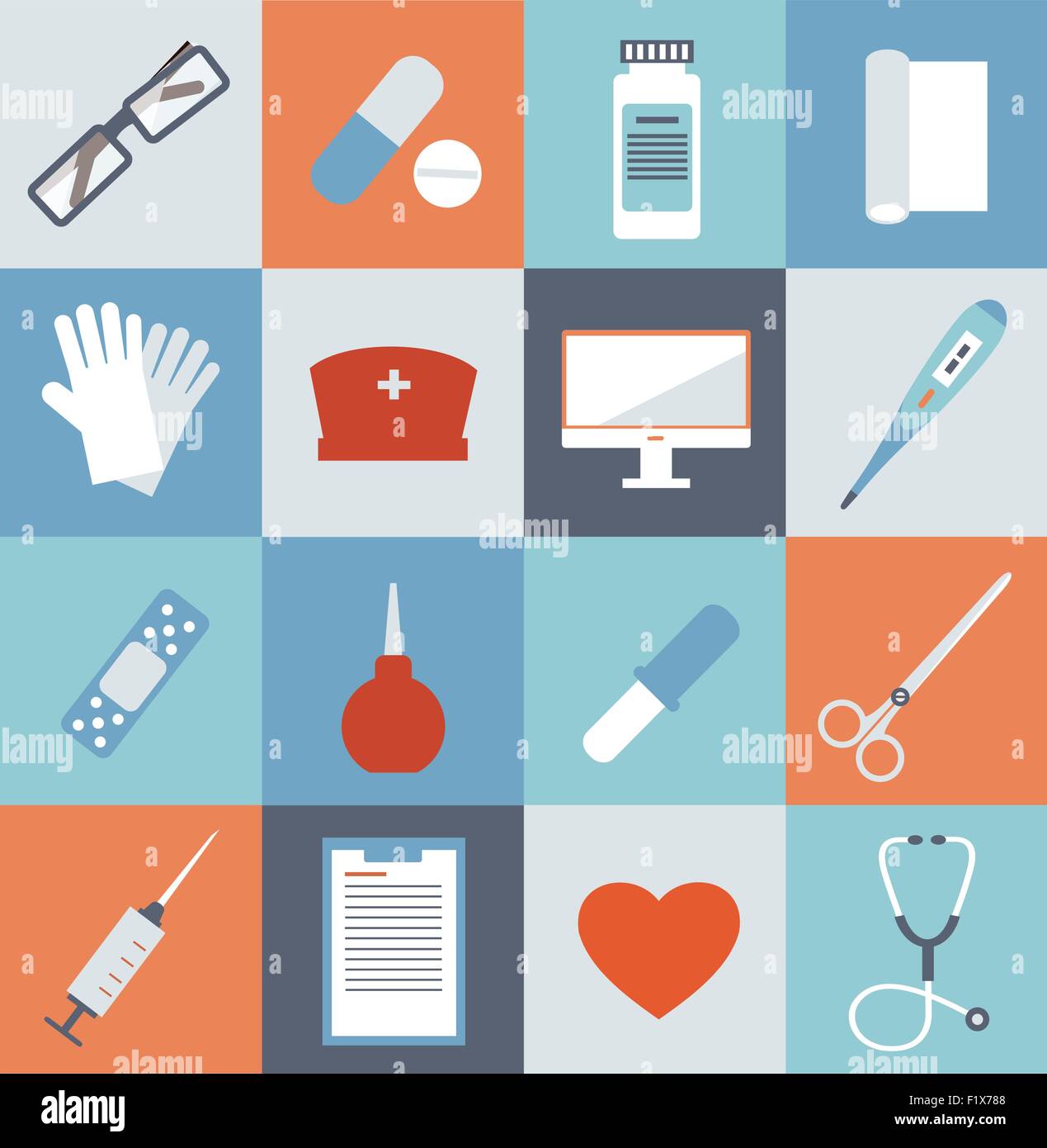 Medicine icons illustration Stock Vector Image & Art - Alamy