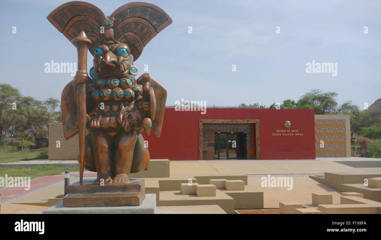 Huaca Rajada Museum of the Huaca Rejada archaeological site, the tomb of the Lord of ...