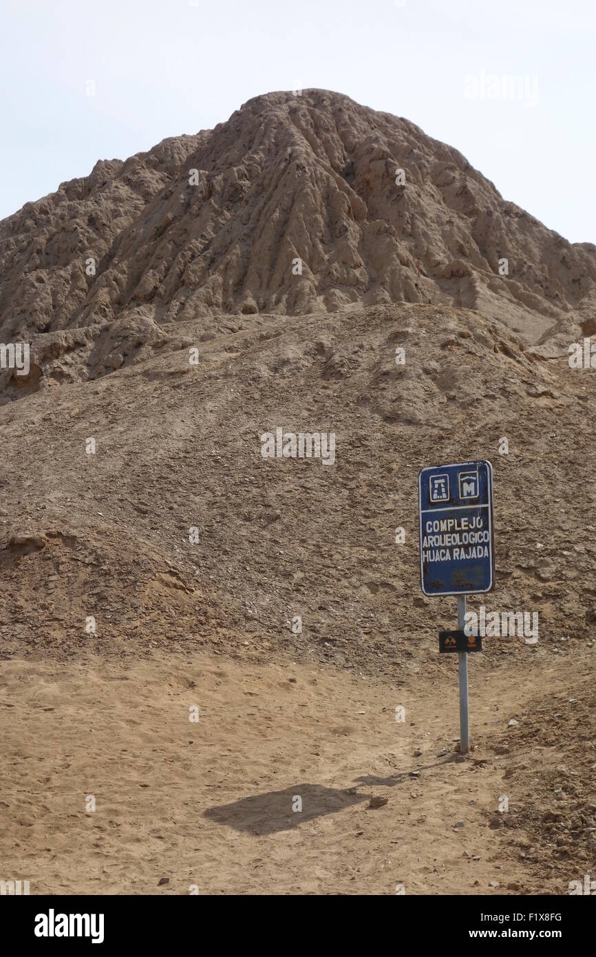 Huaca Rajada, the Royal Tombs of the Lord of Sipan. Chiclayo, Peru. Stock Photo