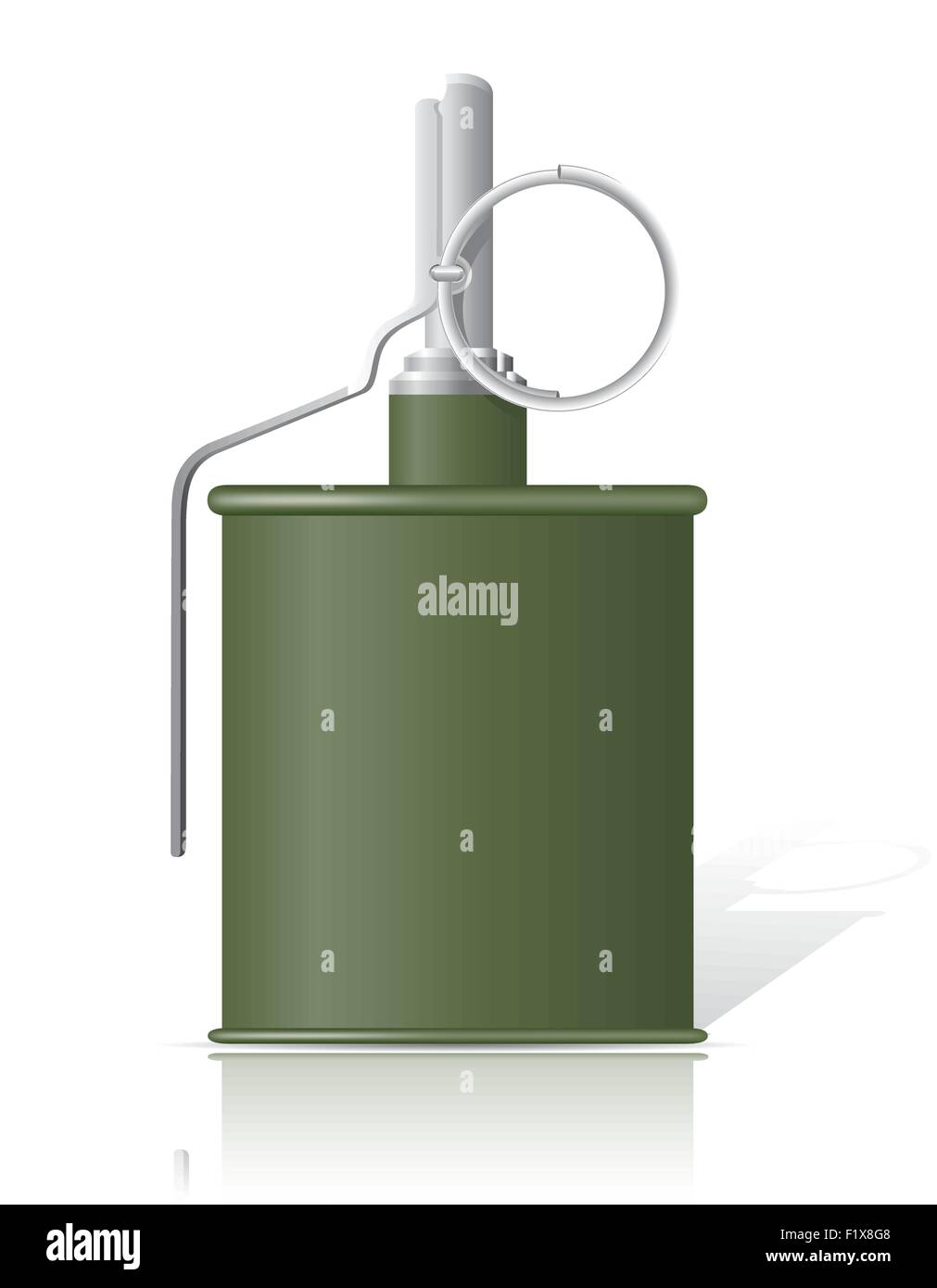 hand grenade vector illustration isolated on white background Stock ...