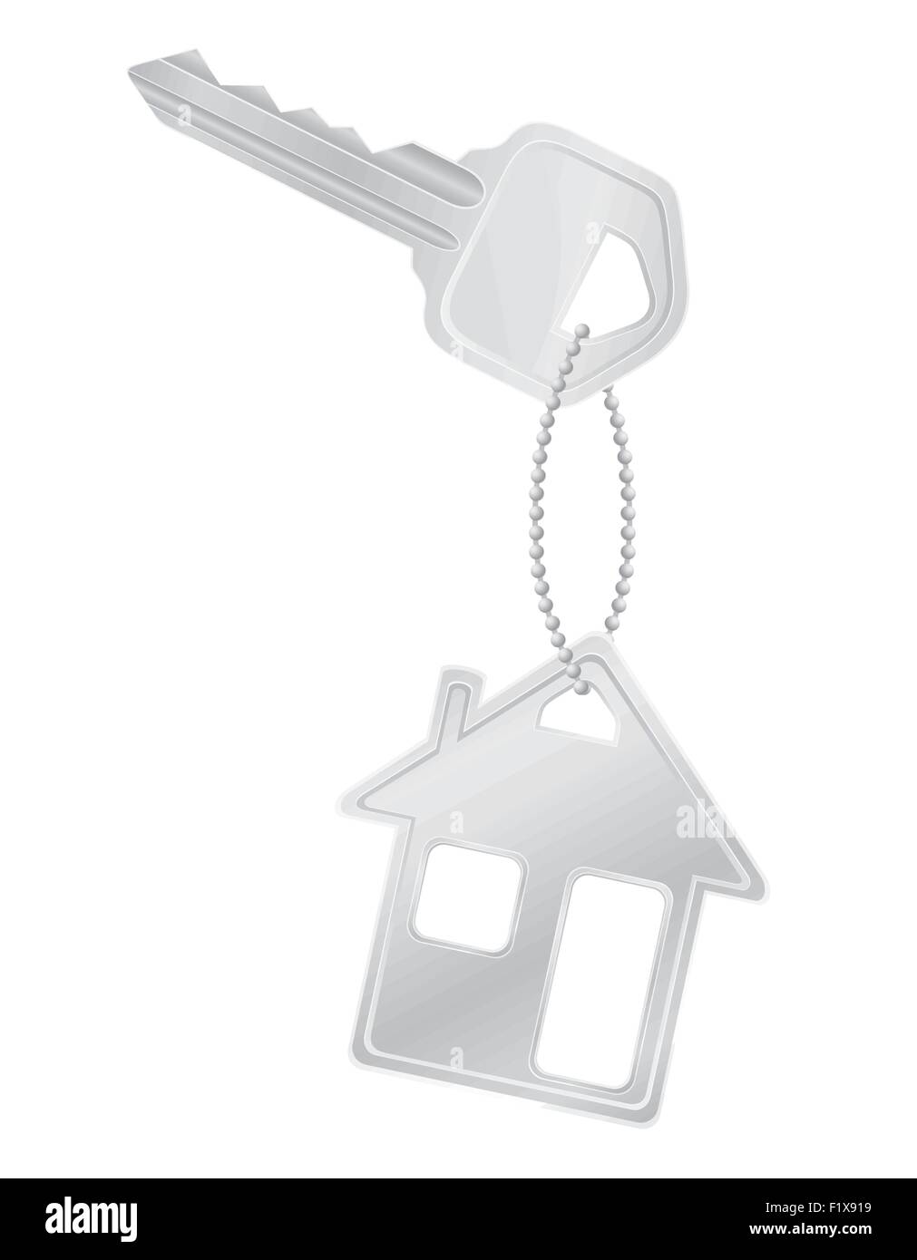 house key door lock vector illustration isolated on white background Stock Vector