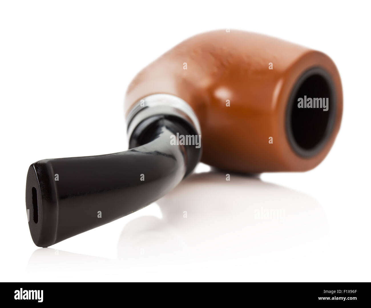 smoking pipe isolated on the white background. Stock Photo