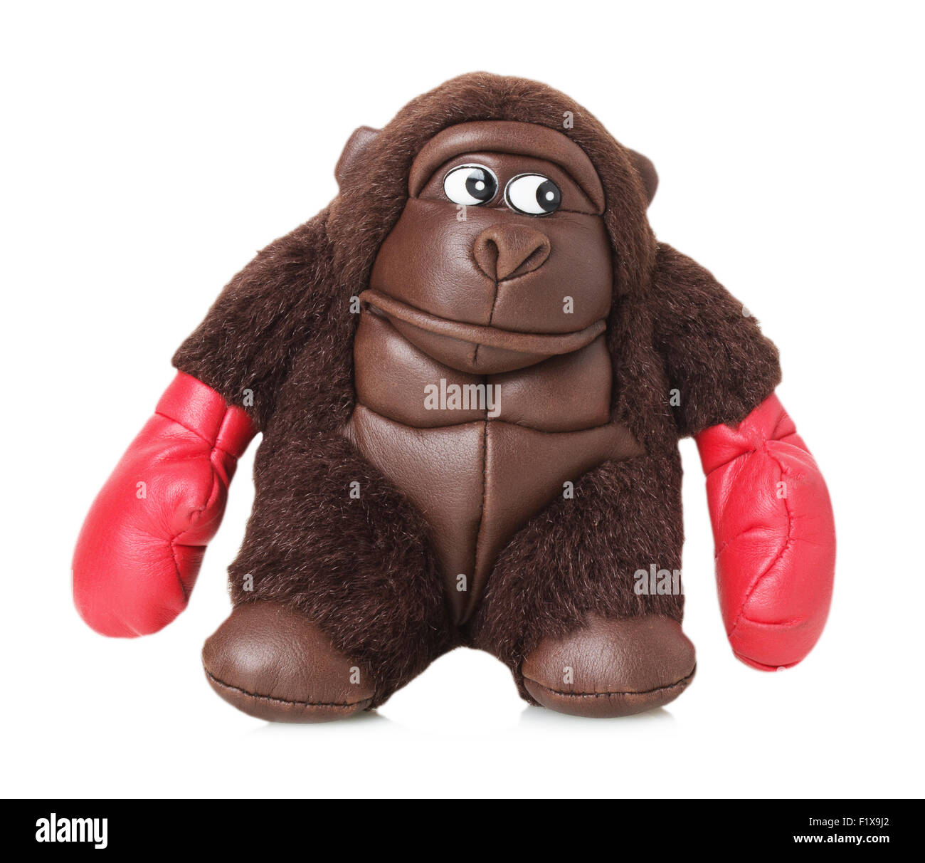 toy gorilla on white background. Stock Photo