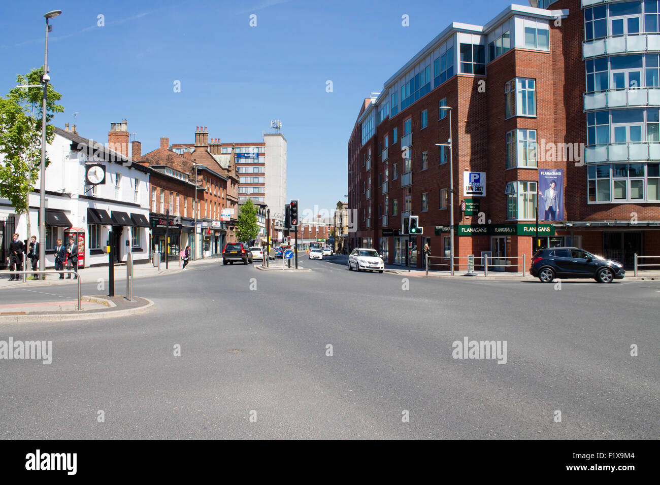 View from Railway Street in Altrincham, Greater Manchester, United