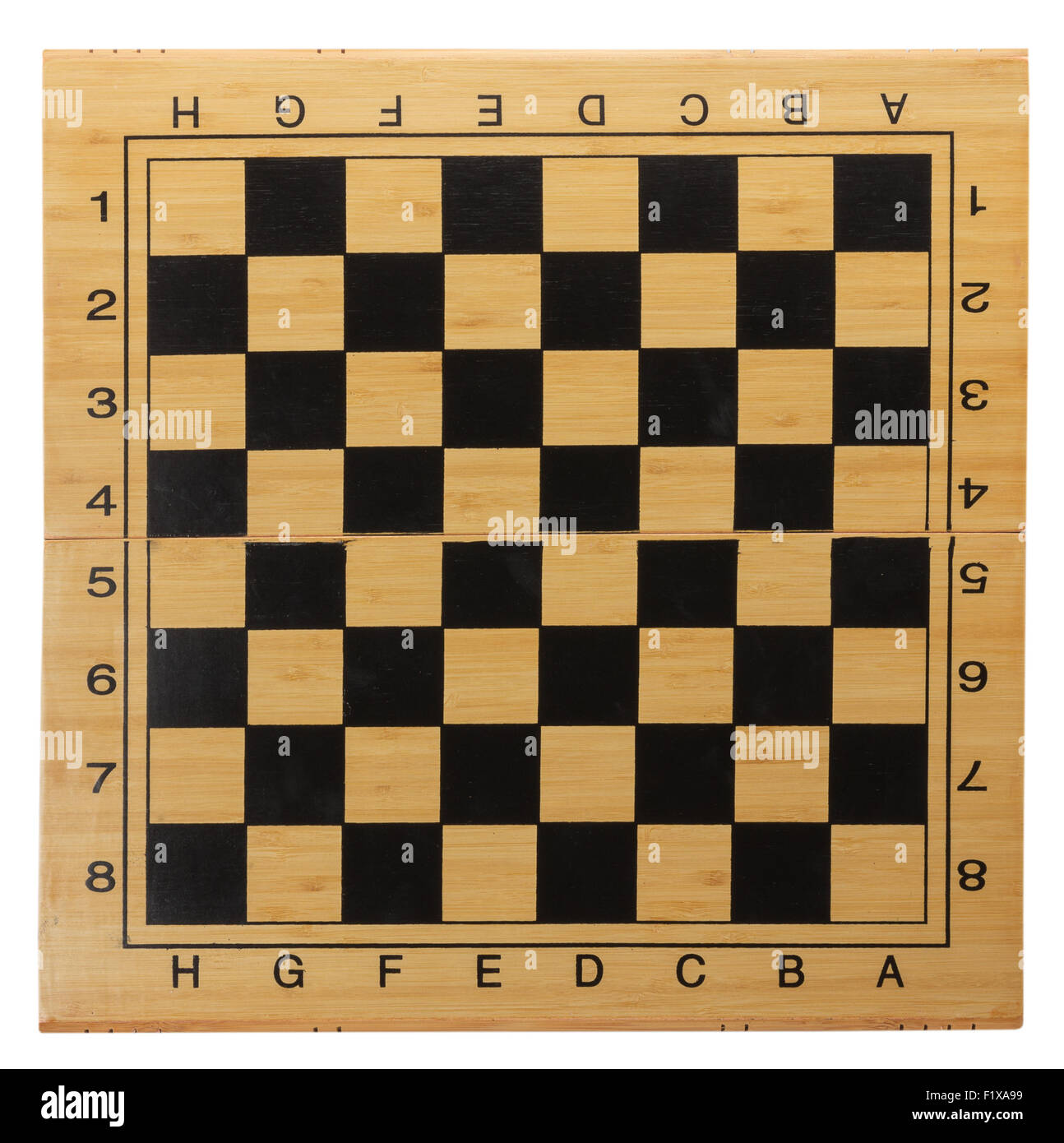 Chess board isolated on the white background. Stock Photo
