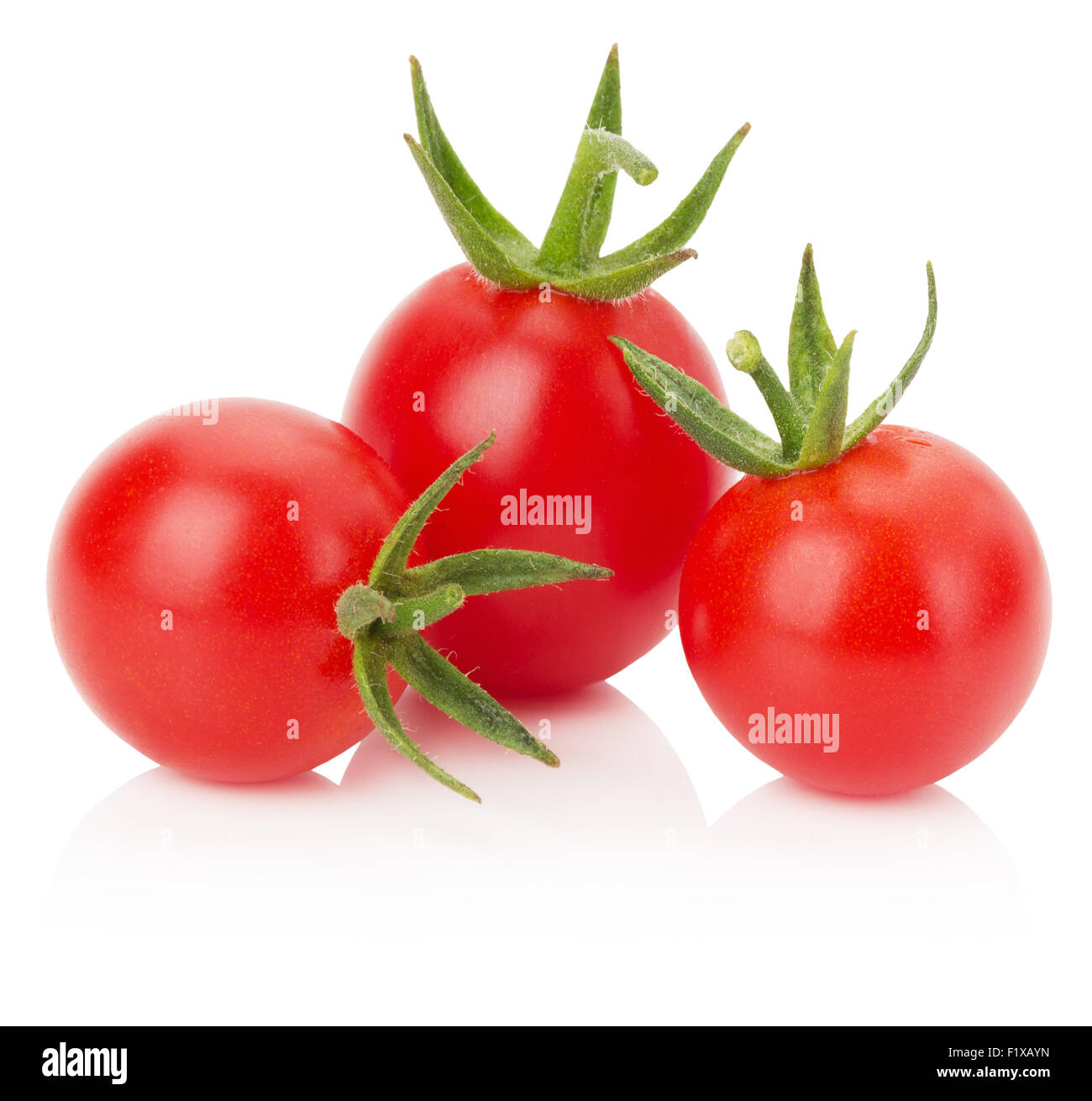 fresh tomatoes isolated on the white background. Stock Photo