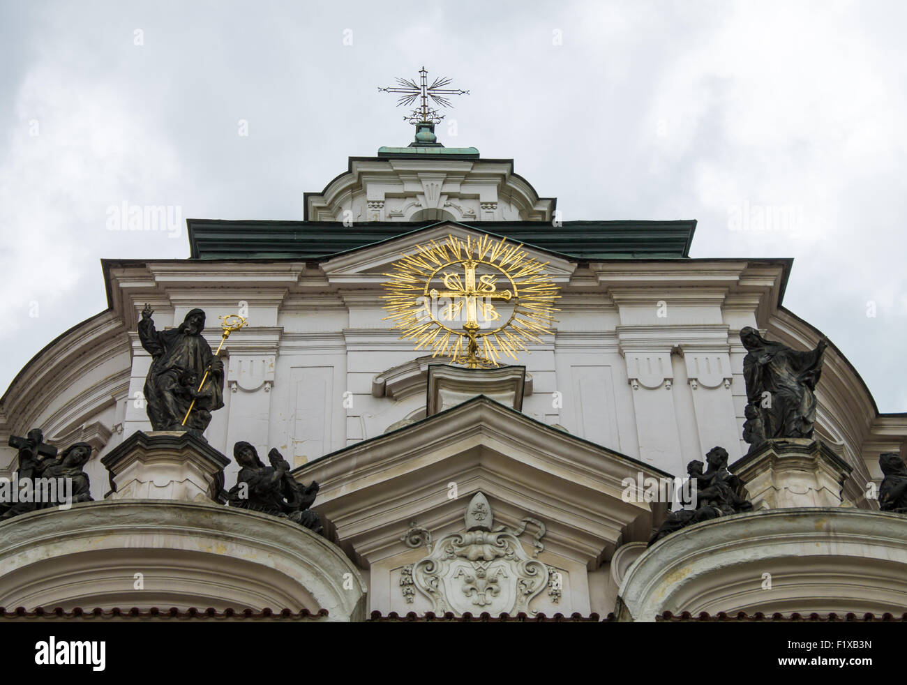 St. Nicholas' Church in Prague, capital of Czech Republic. Stock Photo