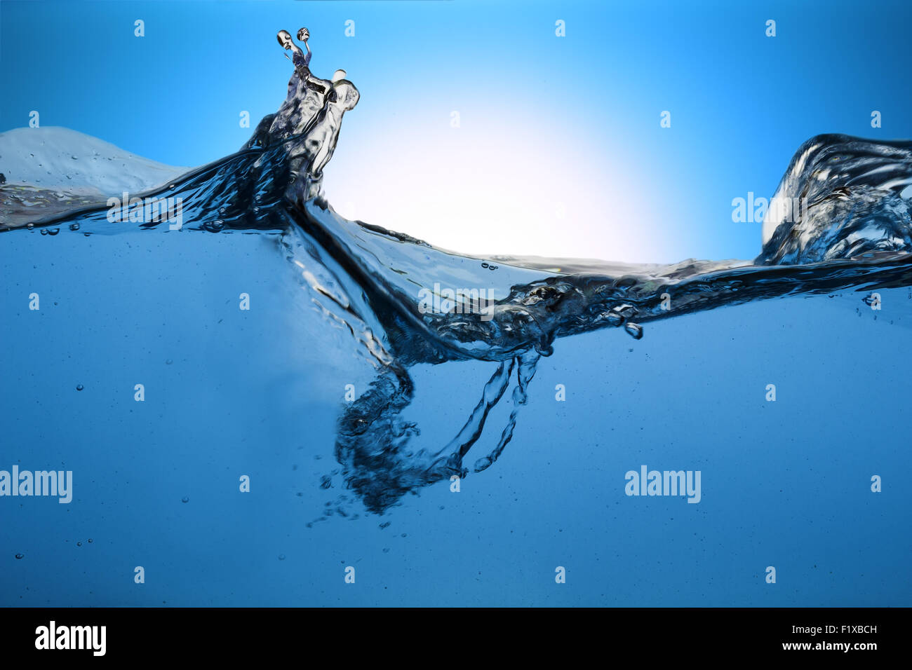 Water and air bubbles. Stock Photo