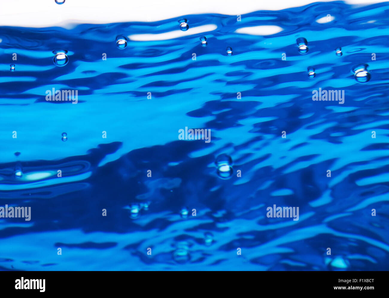 Water and air bubbles. Stock Photo