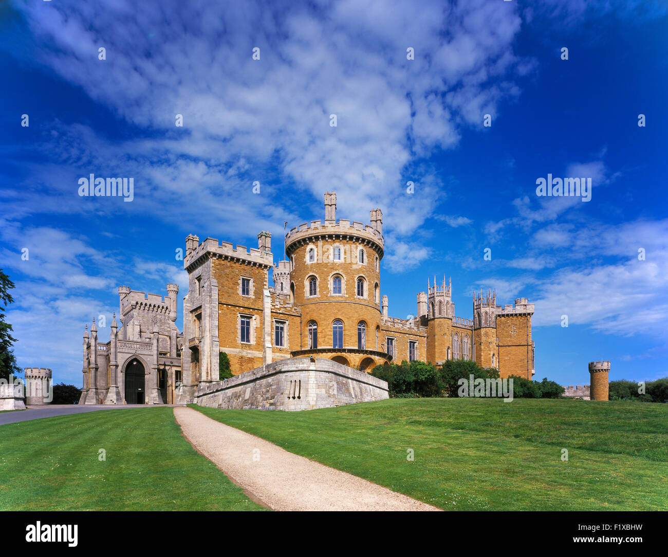 Belvoir Castle in the Vale of Belvoir,Melton Mowbray, Leicestershire England UK Stock Photo