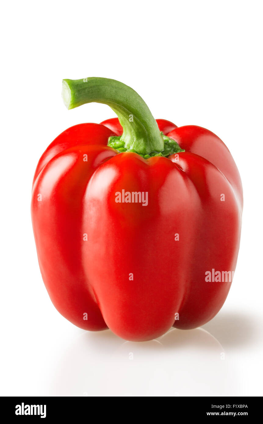 red pepper on white background. Stock Photo