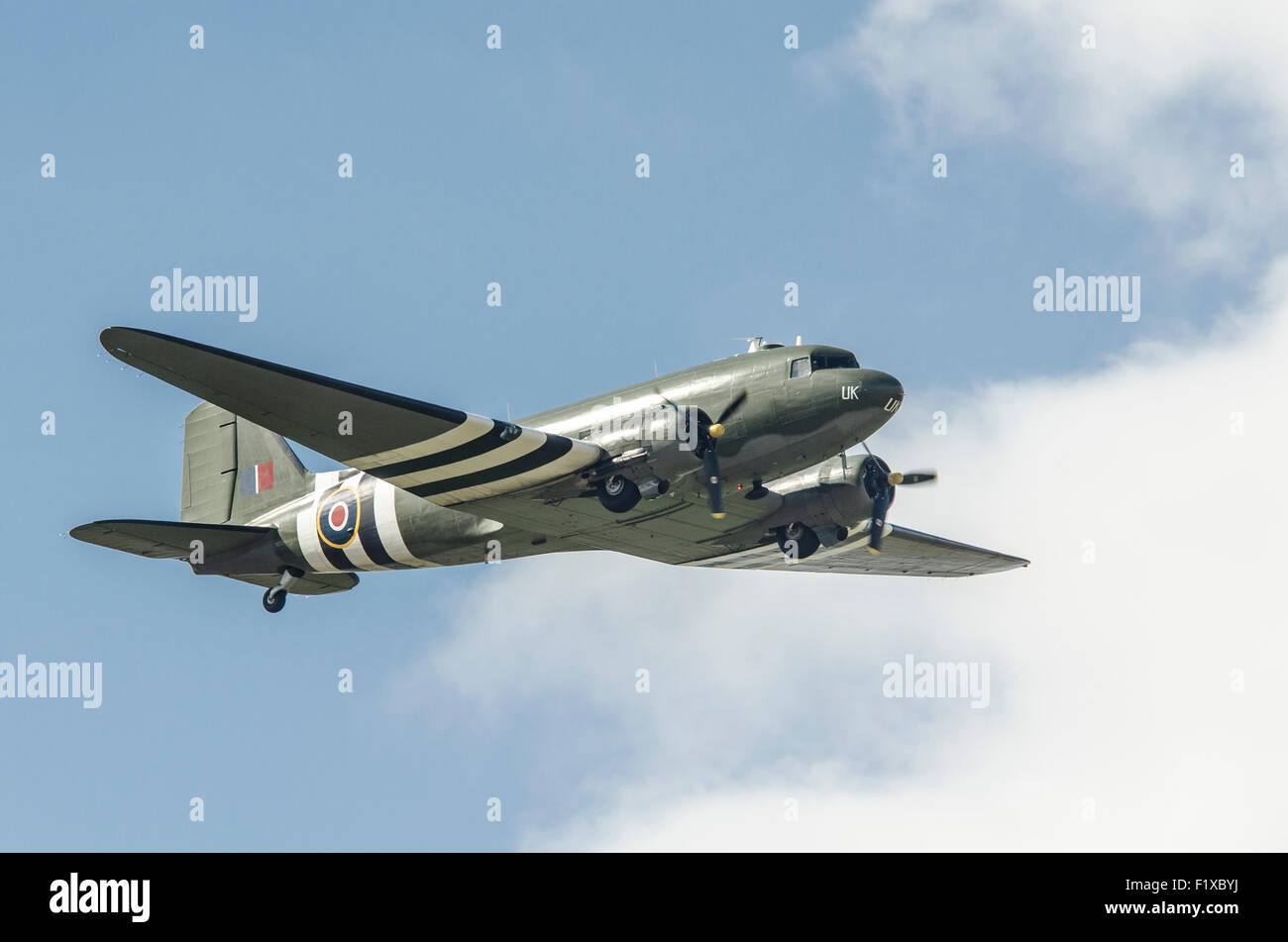 Douglas C-47 Dakota ZA947 Battle of Britain Memorial Flight Stock Photo