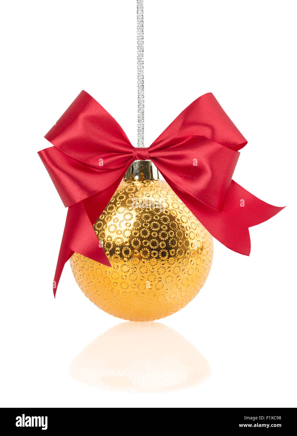 Christmas ball isolated on white background Stock Photo - Alamy