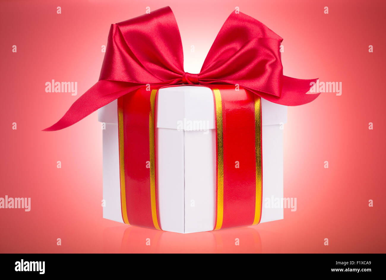 gift box with bow Stock Photo Alamy