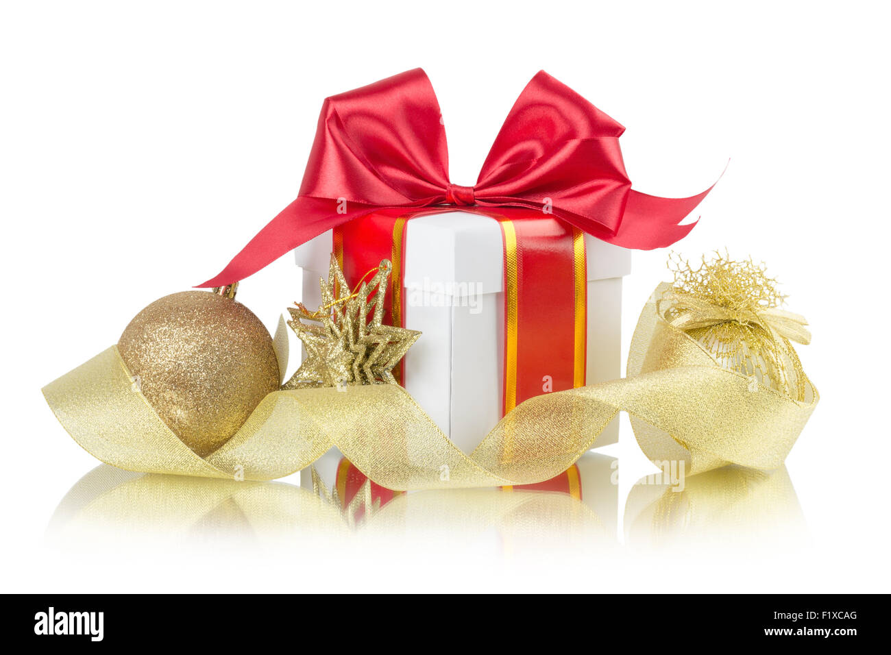 gift box with bow. Stock Photo