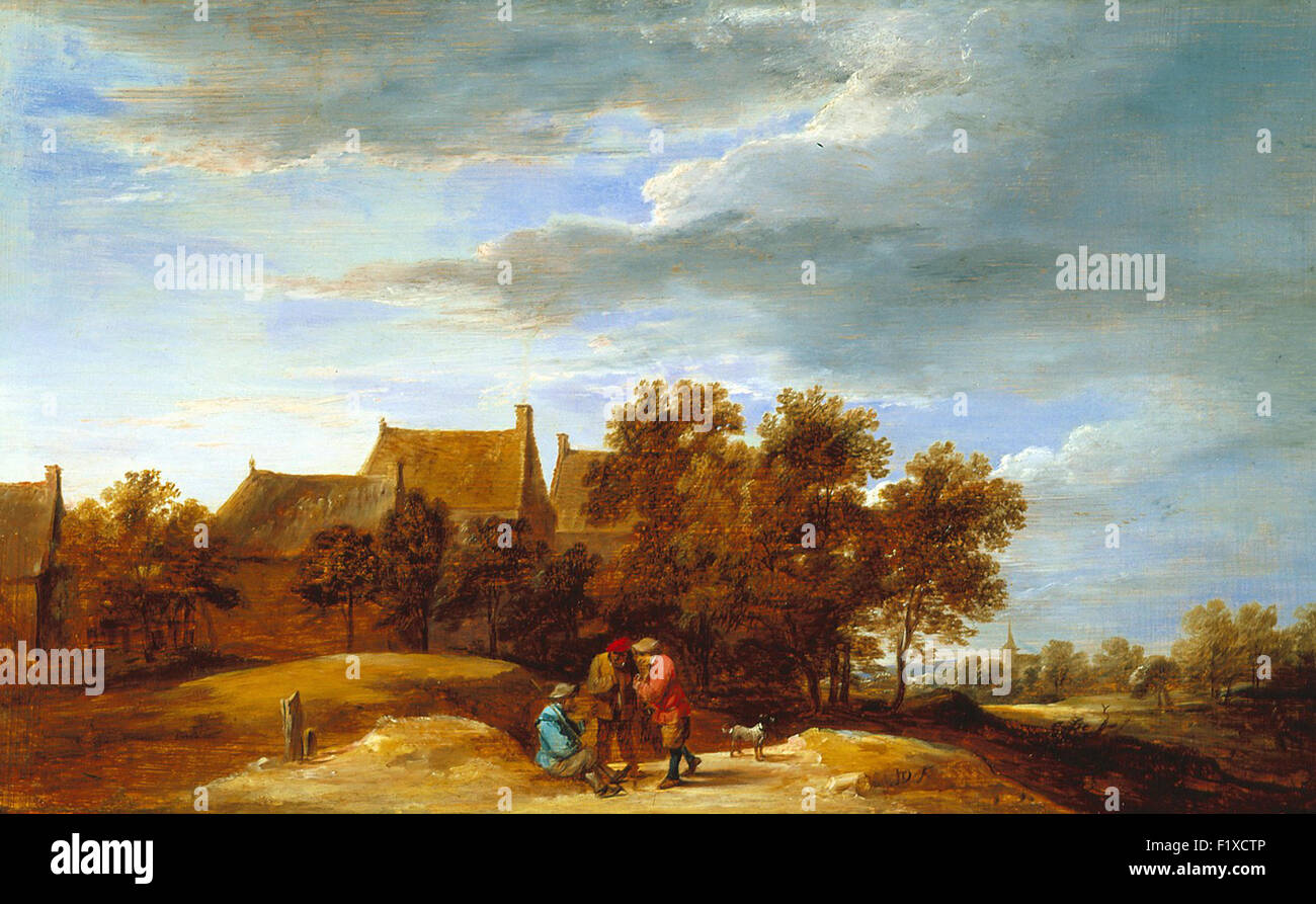 David Teniers the Younger - By the Wayside Stock Photo