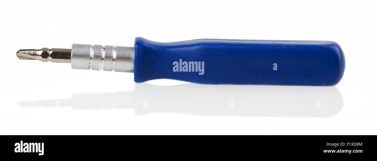 Screwdriver on a white background. Stock Photo